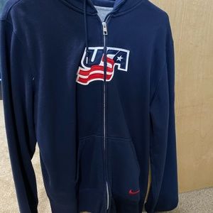 Nike USA hockey zip up hoodie